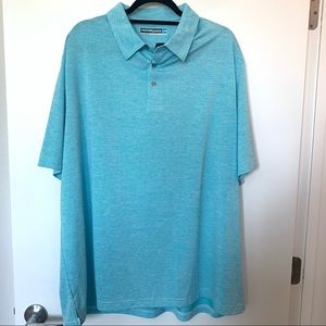 NWT Roundtree & Yorke Light Blue, Blue & White Polo 2XB Big & Tall